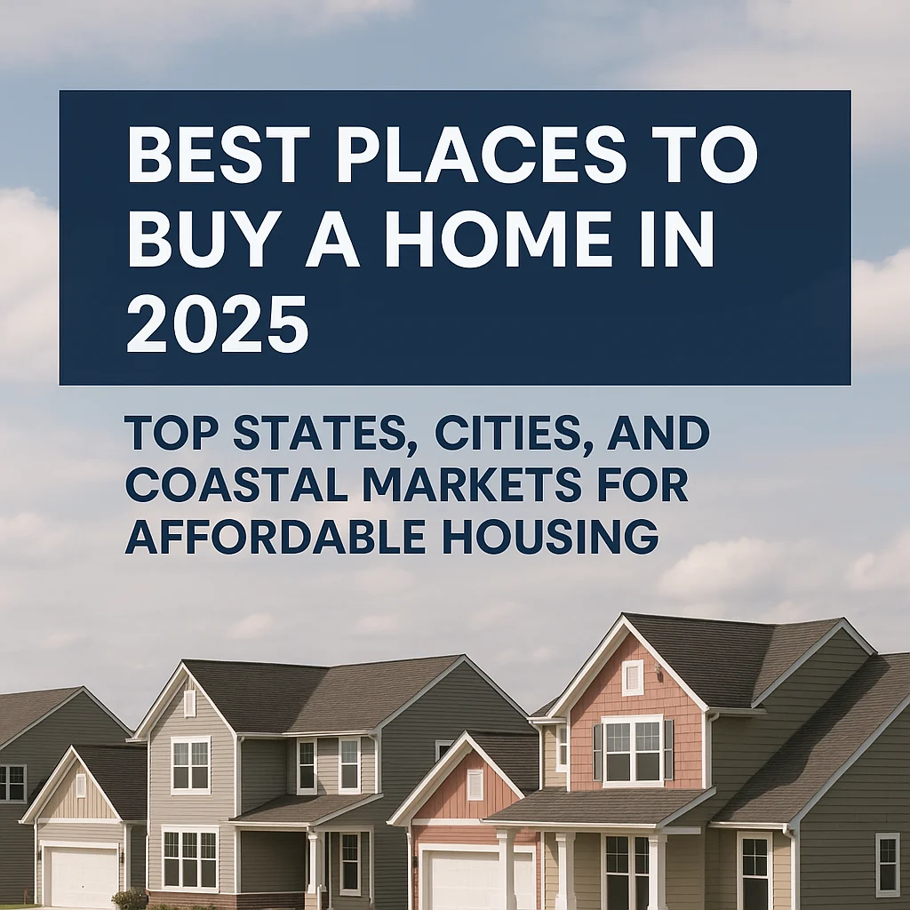 Best Places to Buy a Home in 2025: Top States, Cities, and Coastal Markets for Affordable Housing